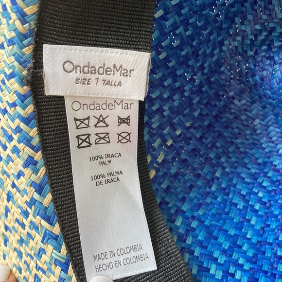 ONDAdeMAR Hand Made Bicolor Straw Hat - Picture 6 of 10